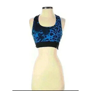 Redemption Athletix razorback blue and black sports bra size XS